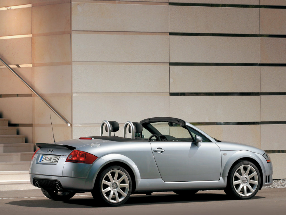 Коврики ЭВА "EVA ромб" для Audi TT I (кабриолет / 8N) 2003 - 2006, черные, 2шт.