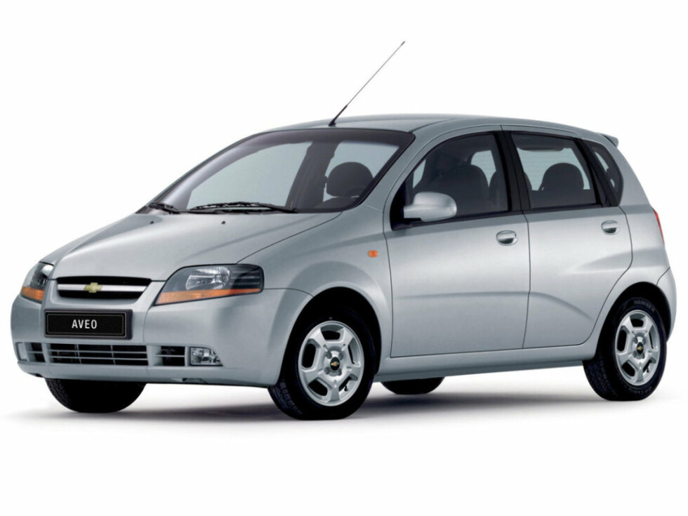 Коврики текстильные "Стандарт" для Chevrolet Aveo I (хэтчбек 5 дв / T200) 2002 - 2008, черные, 5шт.