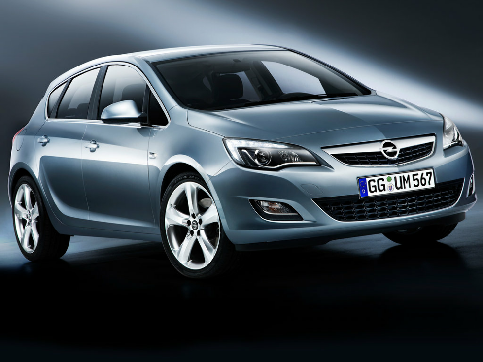 Коврики текстильные "Стандарт" для Opel Astra IV (хэтчбек 5 дв / J) 2009 - 2012, черные, 5шт.