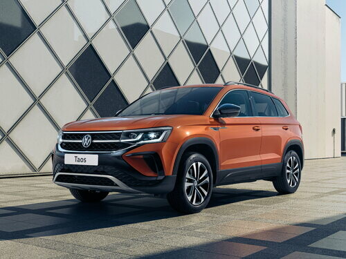 Коврики ЭВА "EVA сота" для Volkswagen Taos I (suv) 2020 - Н.В., черные, 5шт.