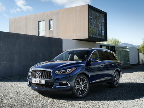 Коврики текстильные "Классик" для Infiniti QX60 (suv, гибрид) 2016 - Н.В., темно-серые, 3шт.