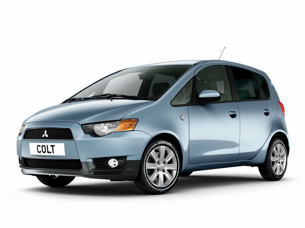 Коврики ЭВА "EVA сота" для Mitsubishi Colt (хэтчбек 5 дв / Z30) 2008 - 2011, черные, 4шт.