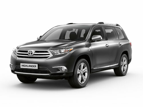 Коврики текстильные "Стандарт" для Toyota Highlander II (suv / GSU40L) 2010 - 2013, черные, 3шт.