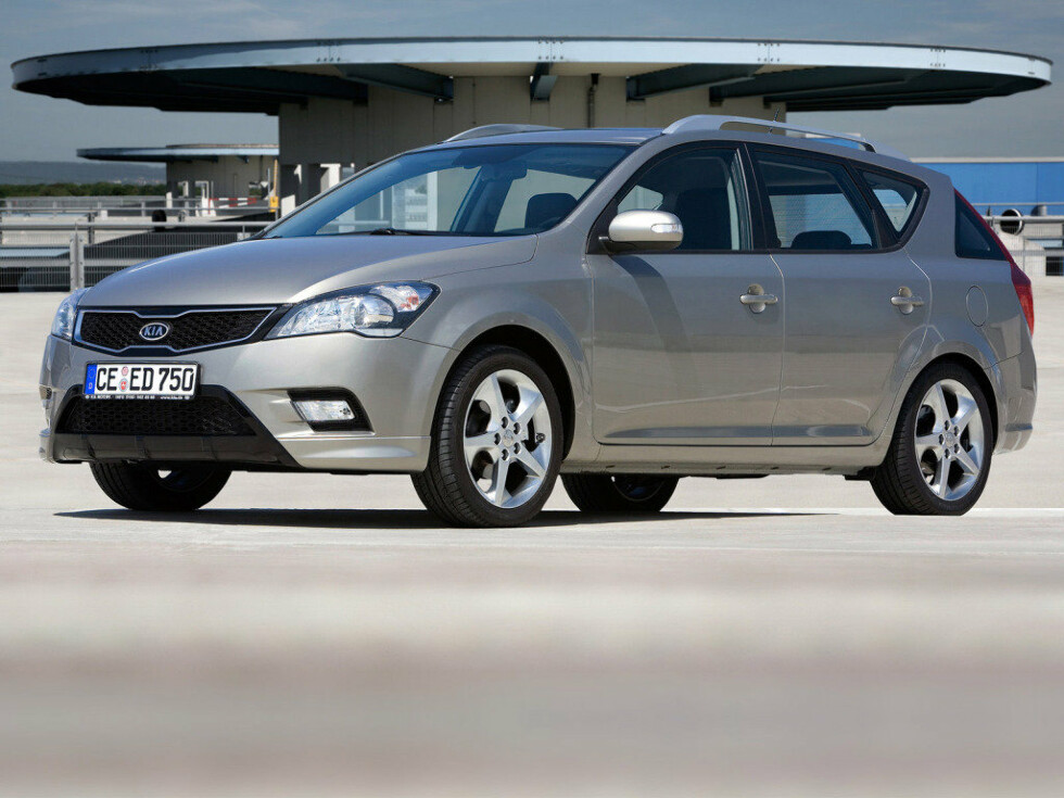 Коврики ЭВА "EVA ромб" для Kia Ceed I (универсал / ED) 2010 - 2012, черные, 4шт.