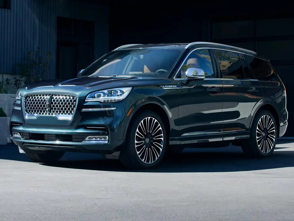 Коврики текстильные "Премиум+" для Lincoln Aviator II (suv) 2018 - Н.В., черные, 4шт.