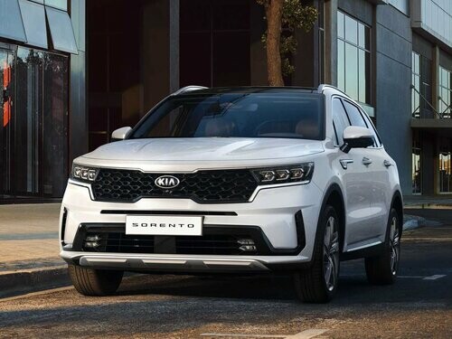 Коврики текстильные "Комфорт" для Kia Sorento IV (suv  7 мест / MQ4) 2020 - Н.В., темно-серые, 5шт.