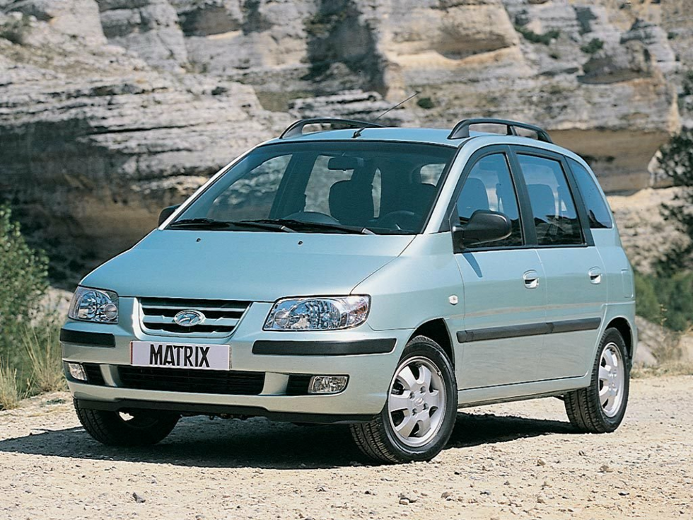 Коврики ЭВА "EVA ромб" для Hyundai Matrix (хэтчбек 5 дв) 2001 - 2005, серые, 3шт.