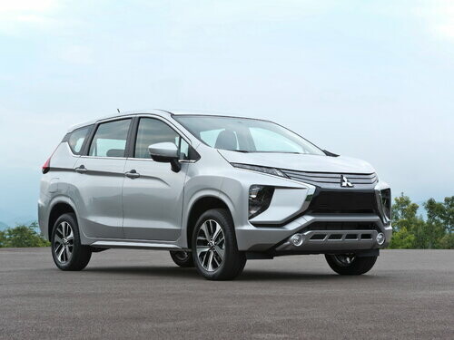 Коврики ЭВА "EVA ромб" для Mitsubishi Xpander I (минивэн / NC1W) 2017 - 2022, черные, 7шт.