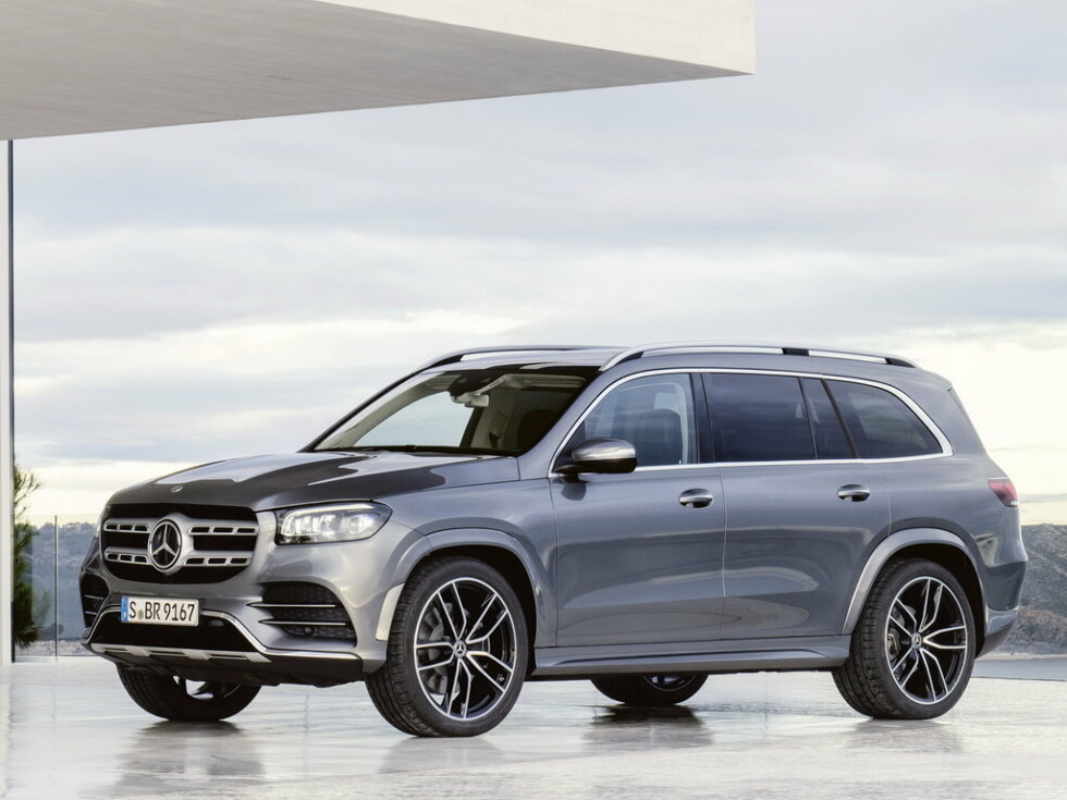 Коврики текстильные "Стандарт" для Mercedes-Benz GLS-Class II (suv  7 мест) 2019 - Н.В., черные, 7шт.