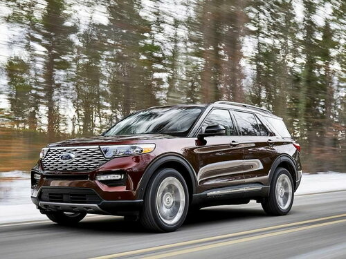 Коврики ЭВА "EVA ромб" для Ford Explorer VI (suv / U625) 2019 - Н.В., черные, 5шт.