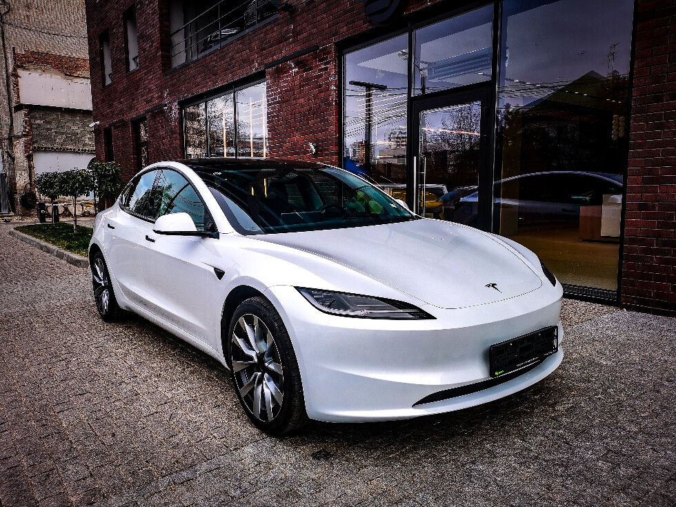 Коврики текстильные "Классик" для Tesla Model 3 I (седан / Электро) 2023 - Н.В., темно-серые, 3шт.