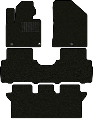 Коврики "Стандарт" в салон Kia Sorento Prime III (suv  7 мест / UM) 2017 - 2020, черные 4шт.